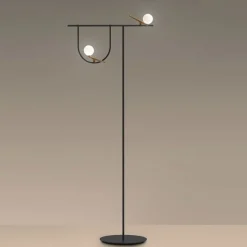 Yanzi H178 złoty, czarny - Artemide - lampa stojąca