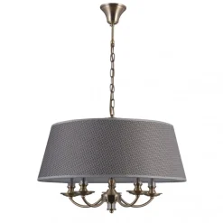 Zanobi Antique Bronze - Italux - lampa wisząca klasyczna