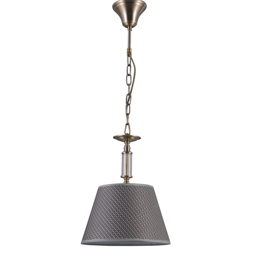 Zanobi Antique Bronze - Italux - lampa wisząca pojedyncza